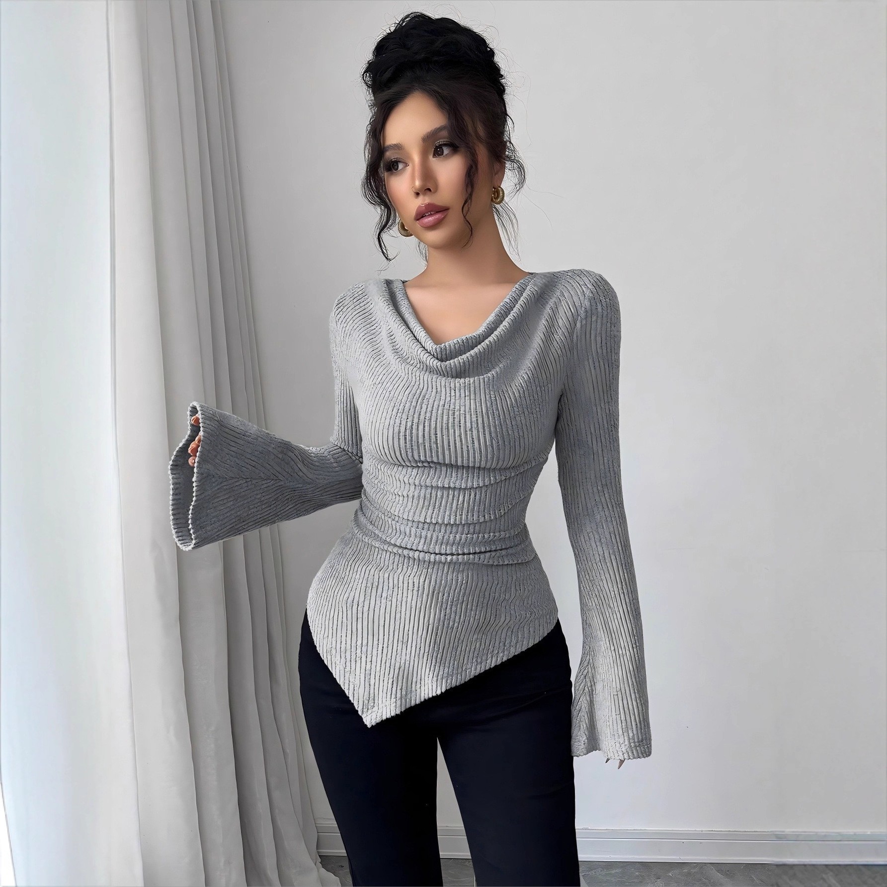 Women's Blouse Longsleeve Soli - огляд і ціна Blouse Off Shoulder