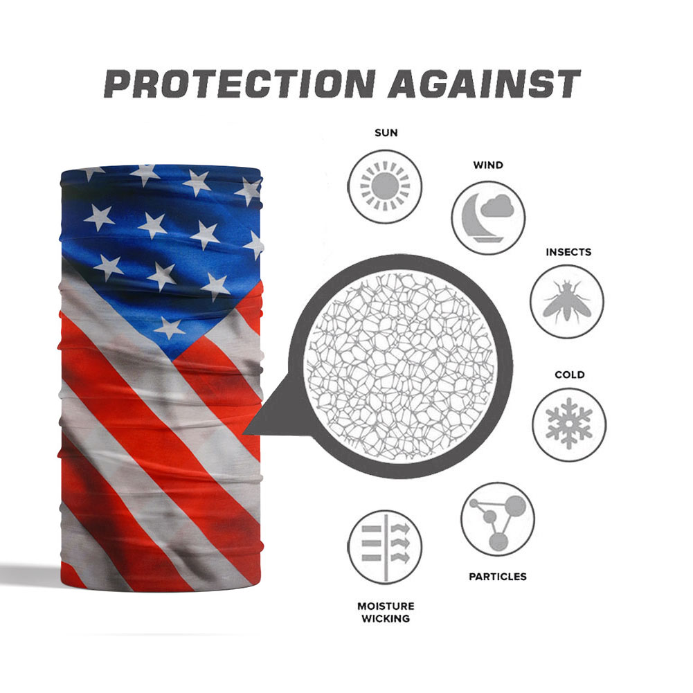 USA Flag Pattern Sun Protectiv - огляд і ціна Headband Summer Knit