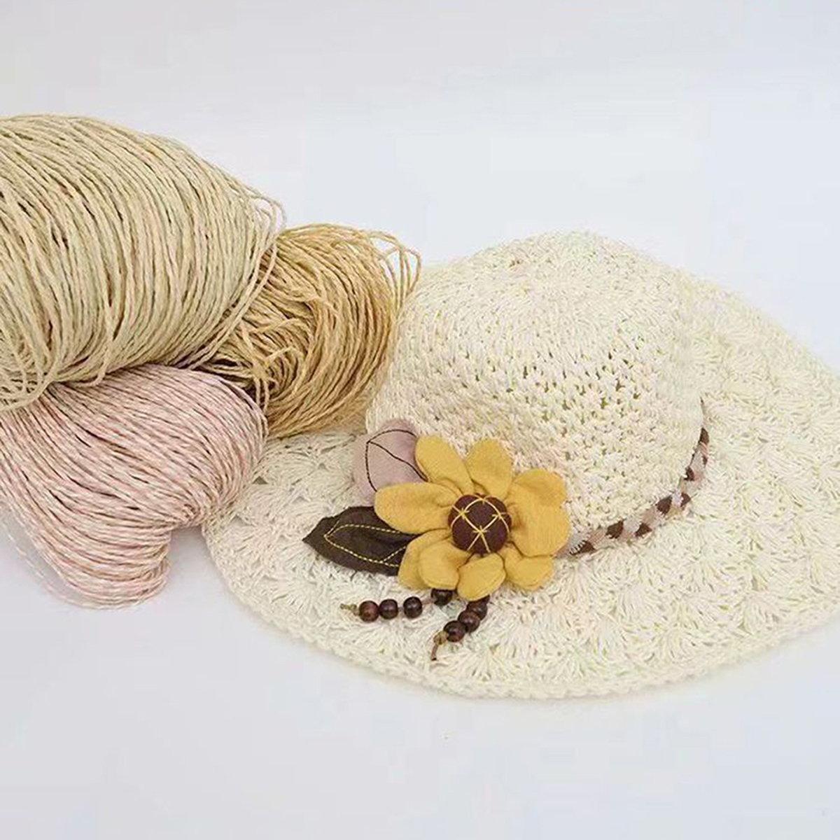 100g Raffia Straw Yarn Handmad - огляд і ціна Crochet Bag Raffia