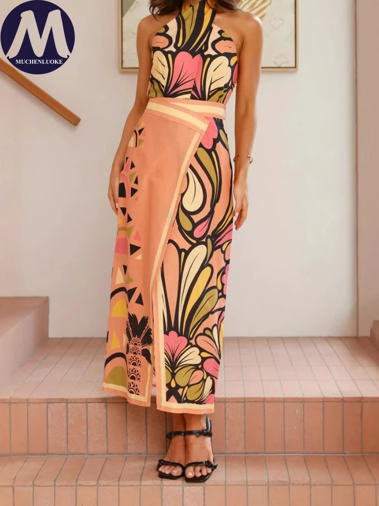 Set 2 Piece Woman Summer New S - огляд і ціна Linen Dress Wrap