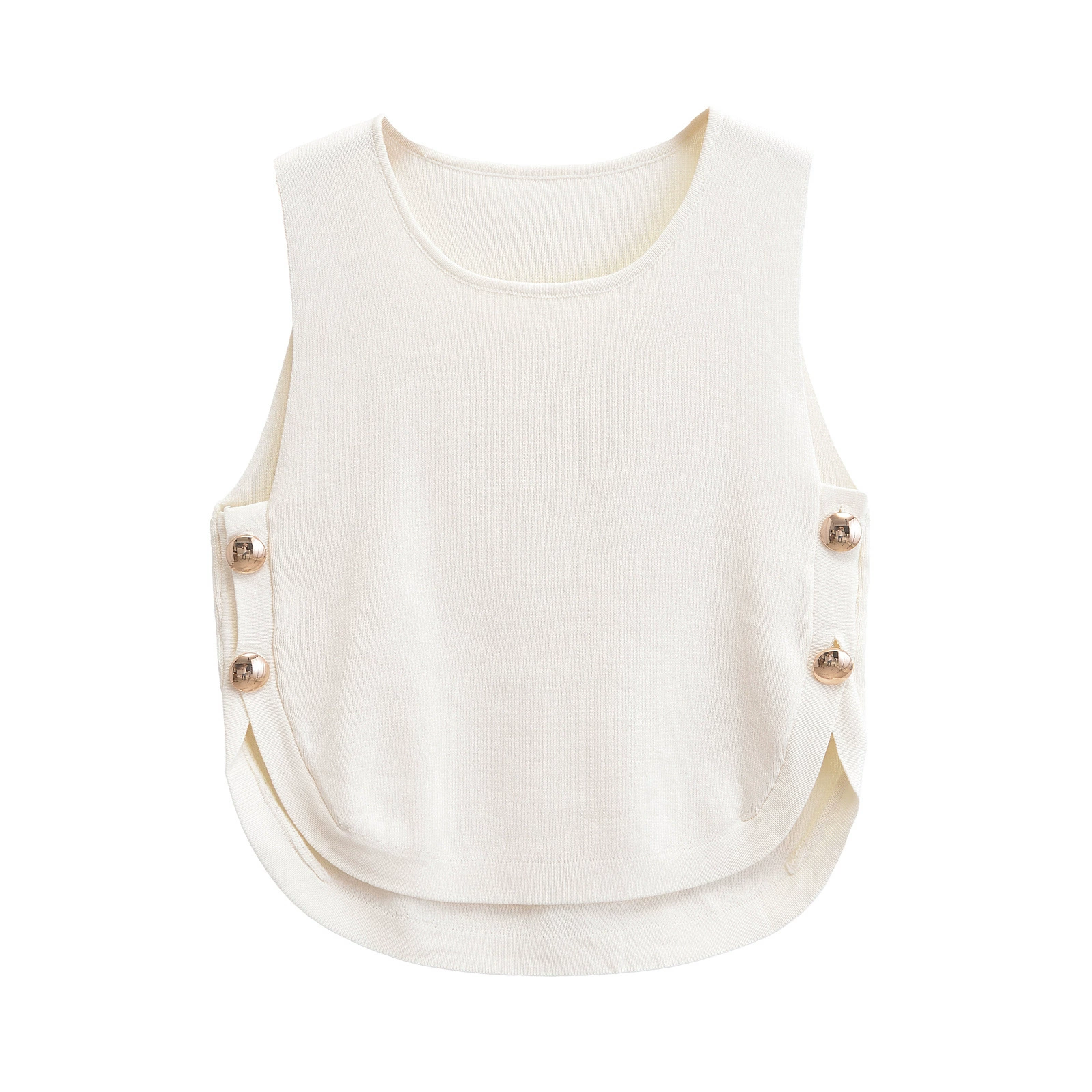 2025   Women's  Chic  Sleevele - огляд і ціна Crop Top Crochet