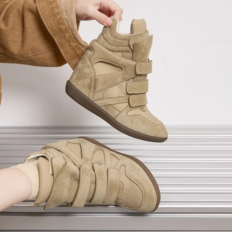 Women Ankle Boots Genuine Leat - огляд і ціна Wedge Espadrille Women
