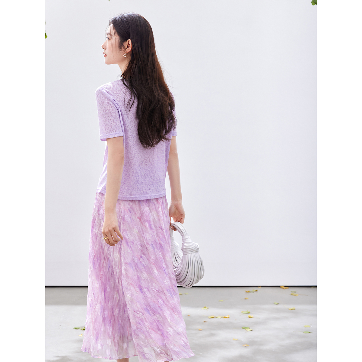 VIMLY Women's Purple Floral Pr - огляд і ціна Midi Skirt Floral