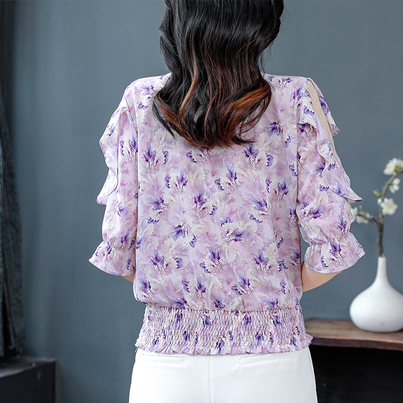 2024 Summer Women Tops Round n - огляд і ціна Romper Floral Print
