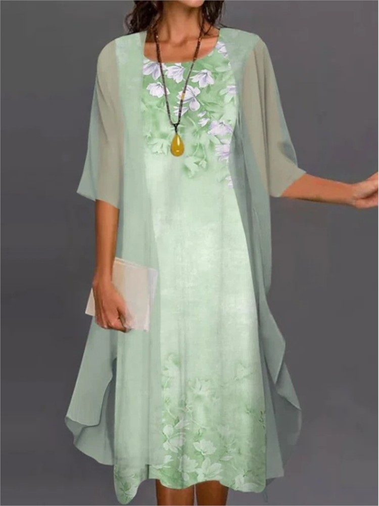 Summer Elegant Dress Two-piece - огляд і ціна Romper Floral Print