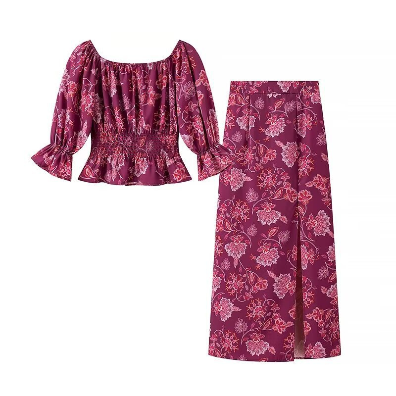 Women's Fashion Printed Off-Sh - огляд і ціна Blouse Off Shoulder