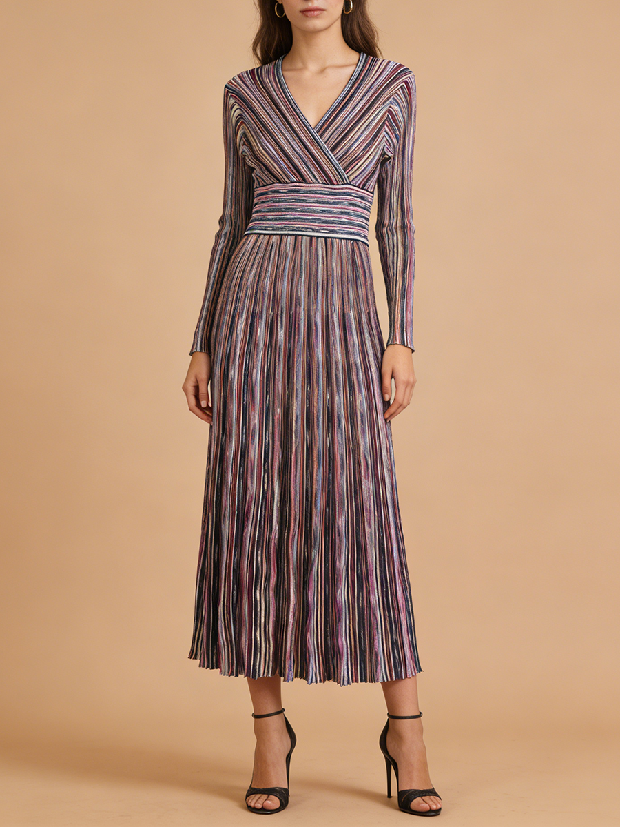 VGH Casual Commute Striped Kni - огляд і ціна Linen Dress Wrap