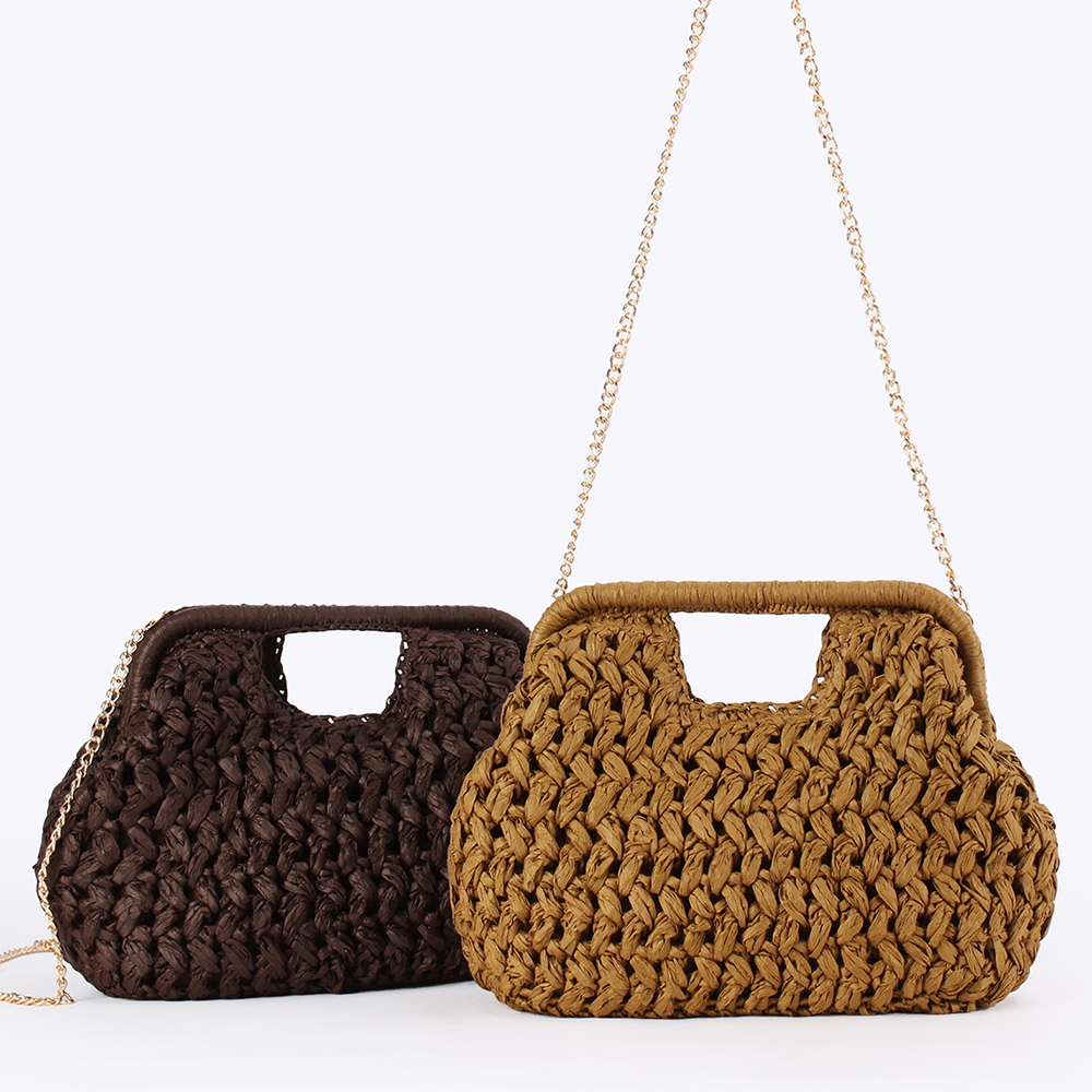 Elegant Ladies Chain Hand Knit - огляд і ціна Crochet Bag Raffia