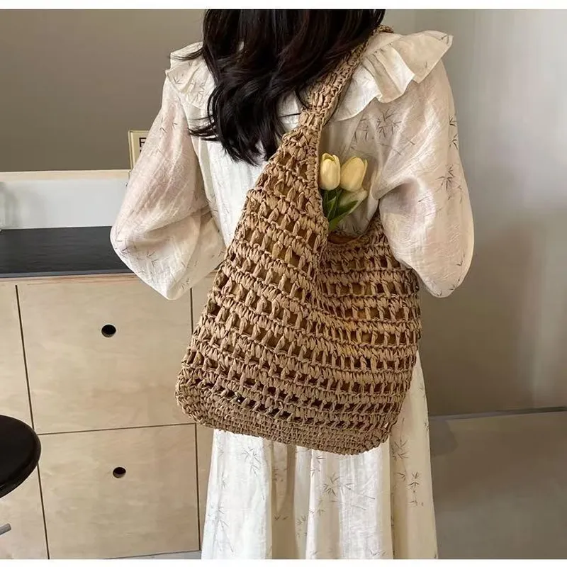 Hollow Woven Straw Tote Bag On - огляд і ціна Tote Bag Beach