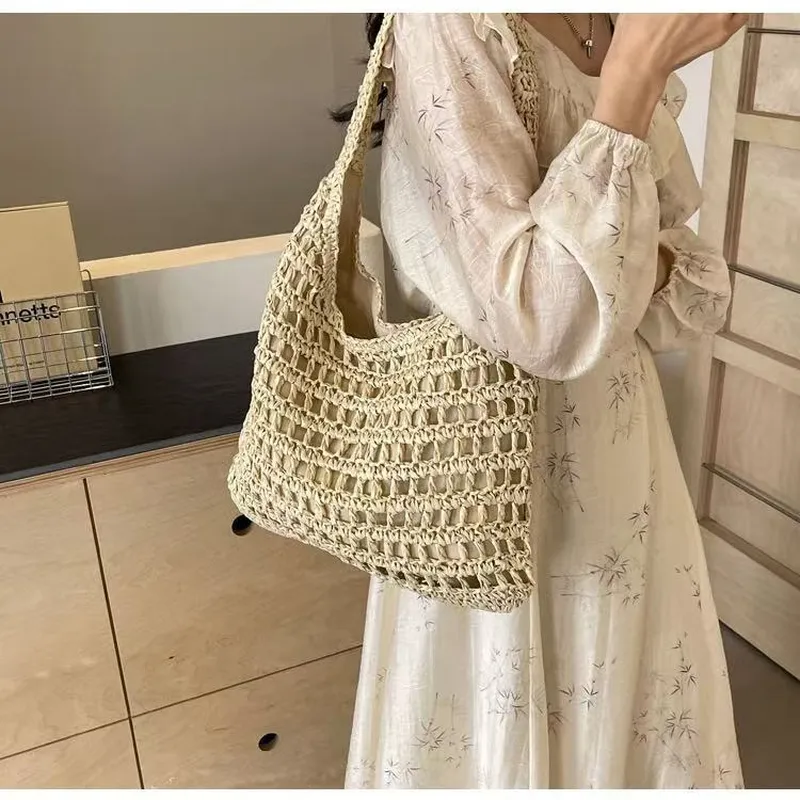 Hollow Woven Straw Tote Bag On - огляд і ціна Tote Bag Beach