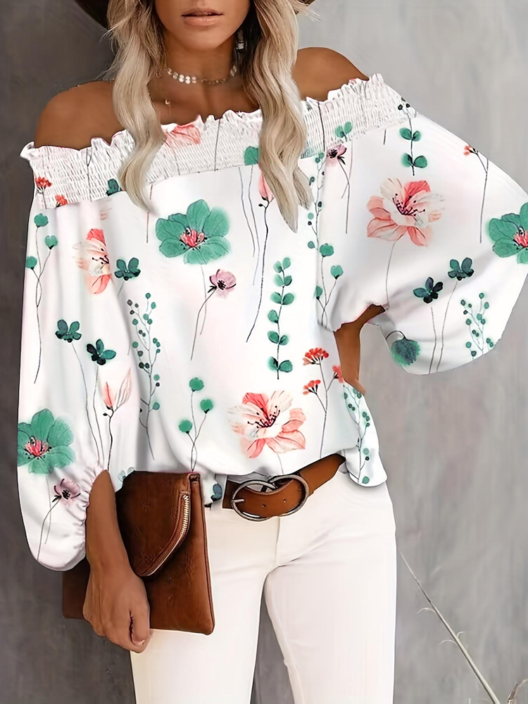 Plus Size New Women's Casual F - огляд і ціна Blouse Off Shoulder