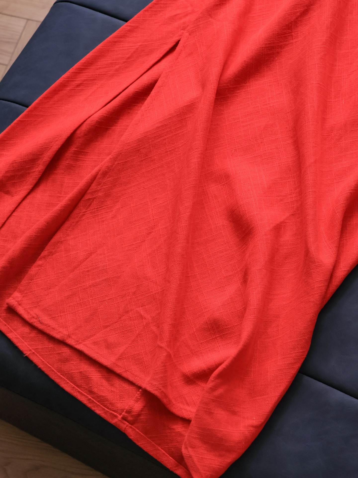 Linen Blend Slim Fit Side Slit - огляд і ціна Linen Dress Wrap