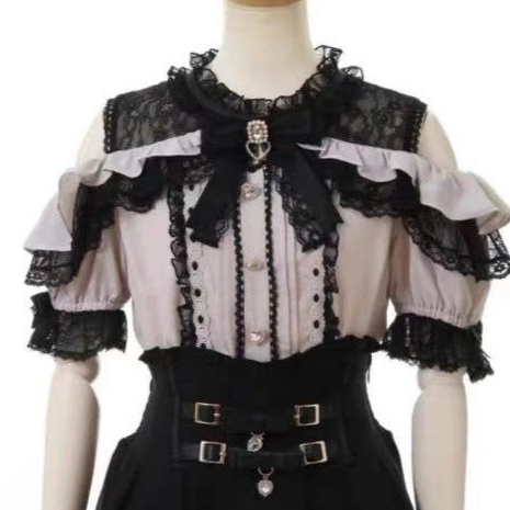 Sweet Cute Girls Short Sleeve  - огляд і ціна Blouse Off Shoulder
