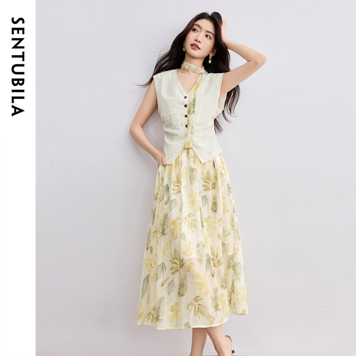 SENTUBILA Elegant Skirt Holida - огляд і ціна Midi Skirt Floral