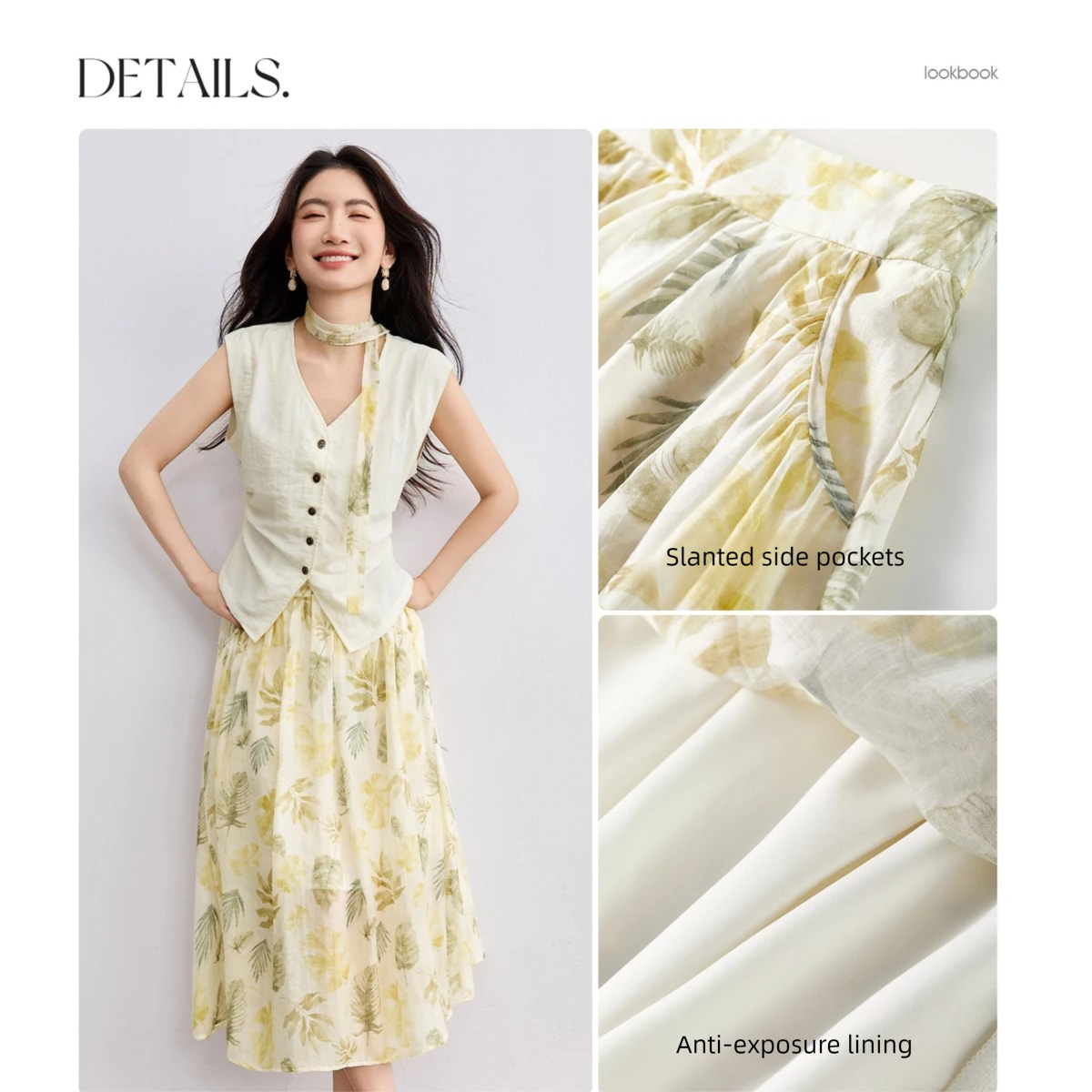 SENTUBILA Elegant Skirt Holida - огляд і ціна Midi Skirt Floral