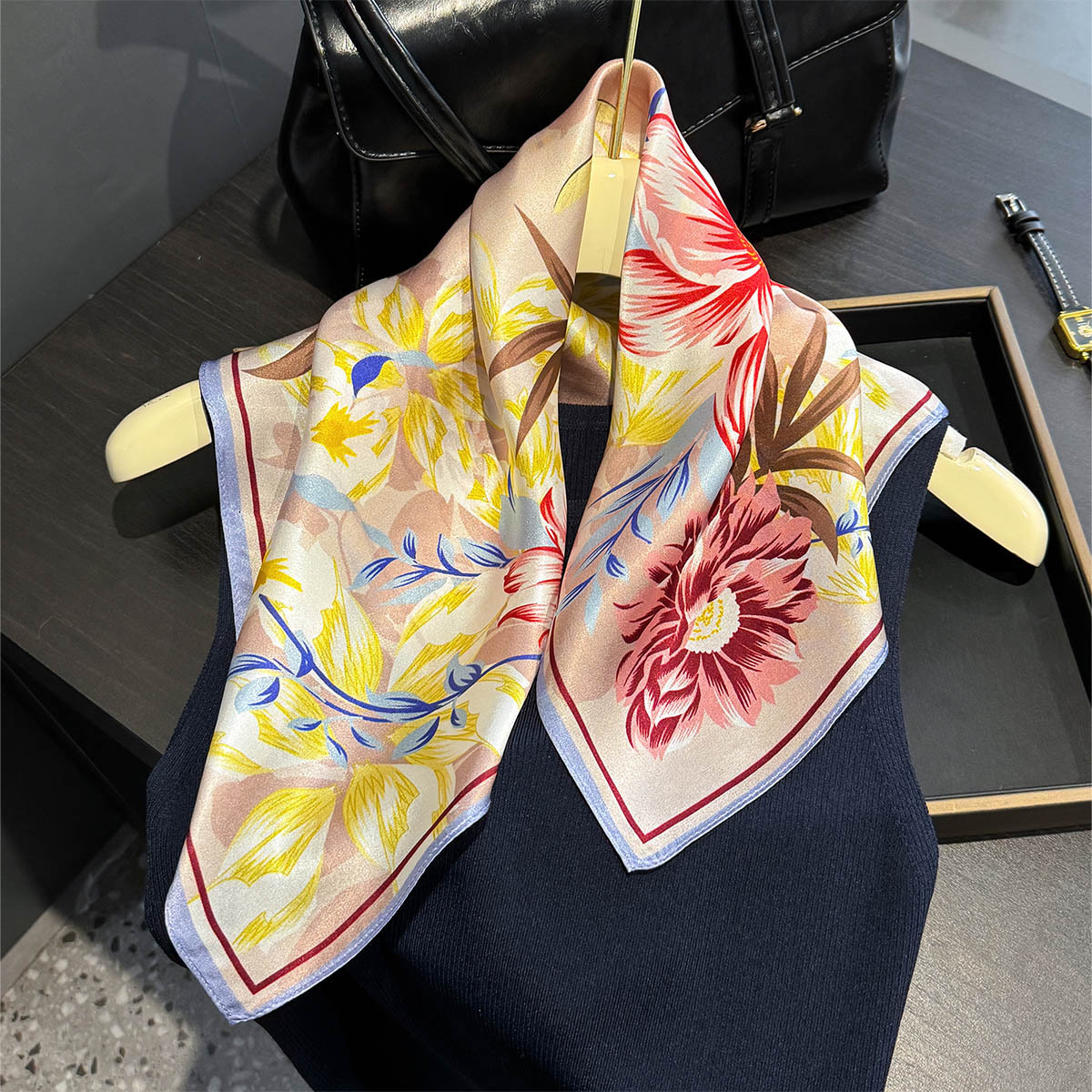 New 100% Silk Square Scarf for - огляд і ціна Headband Summer Knit