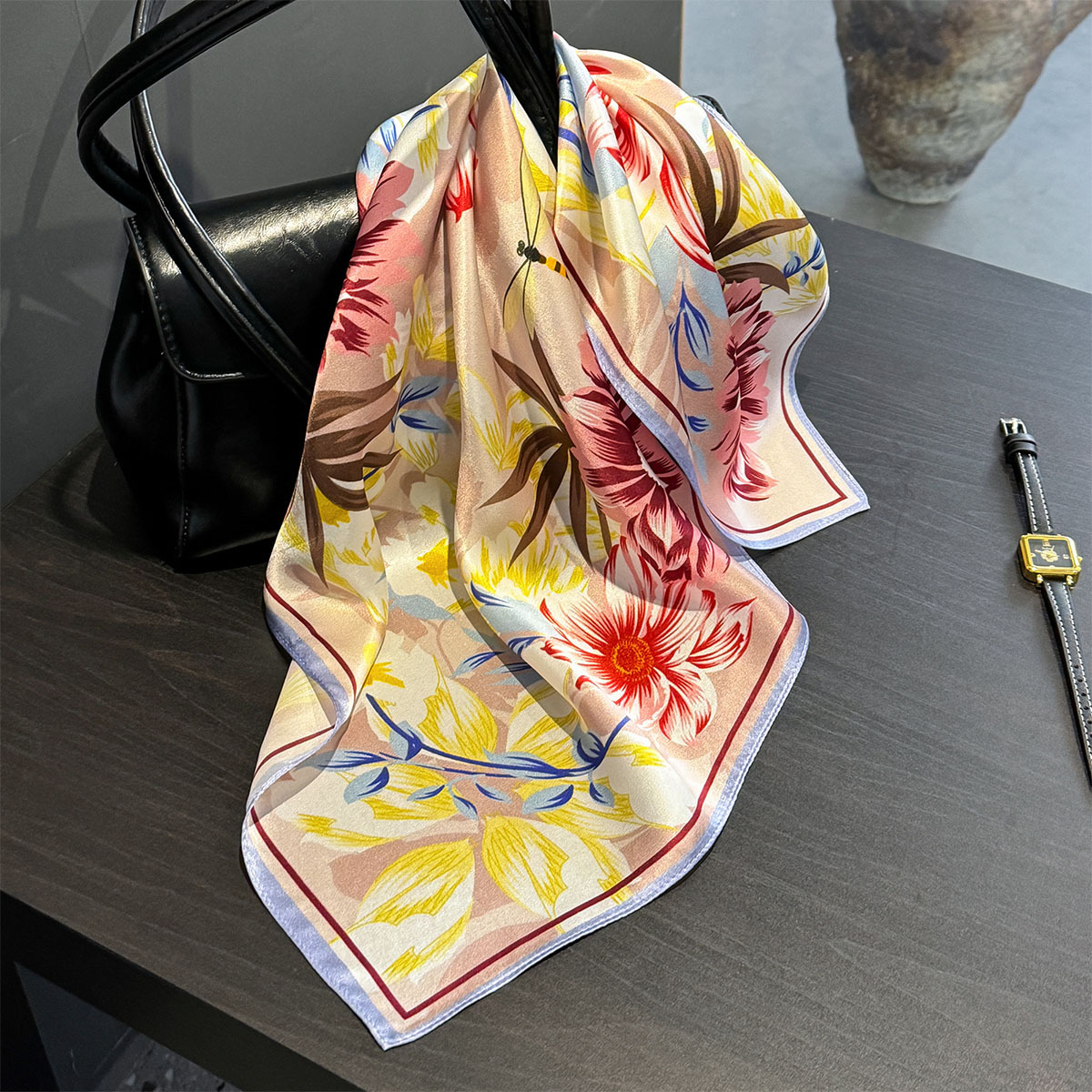 New 100% Silk Square Scarf for - огляд і ціна Headband Summer Knit