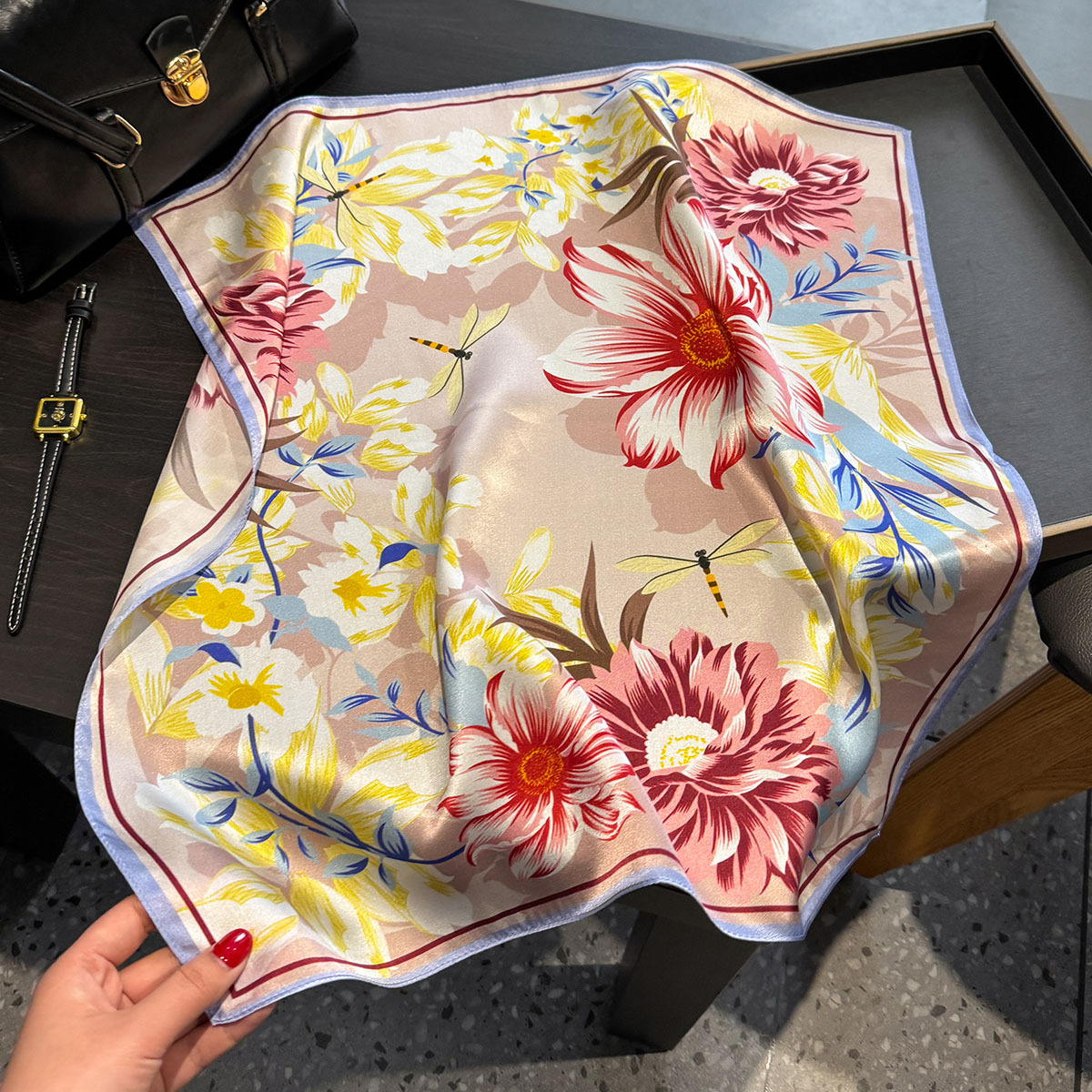 New 100% Silk Square Scarf for - огляд і ціна Headband Summer Knit