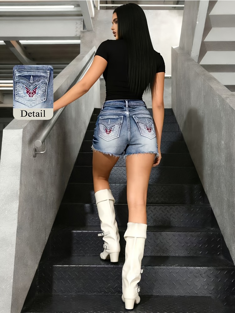 OIQERE 2026 New Vintage Washed - огляд і ціна Shorts Denim Frayed