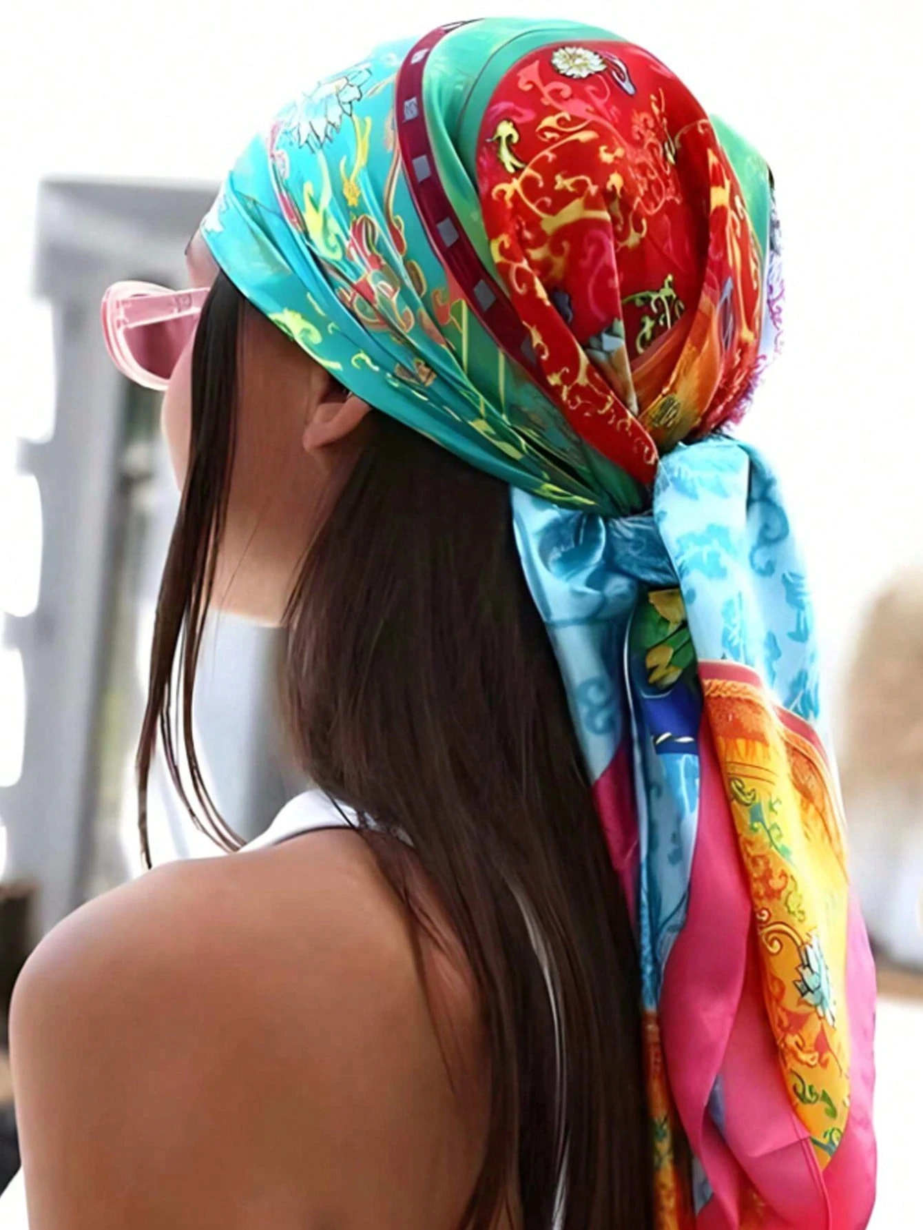 Luxury Brand Silk Satin Square - огляд і ціна Headband Summer Knit
