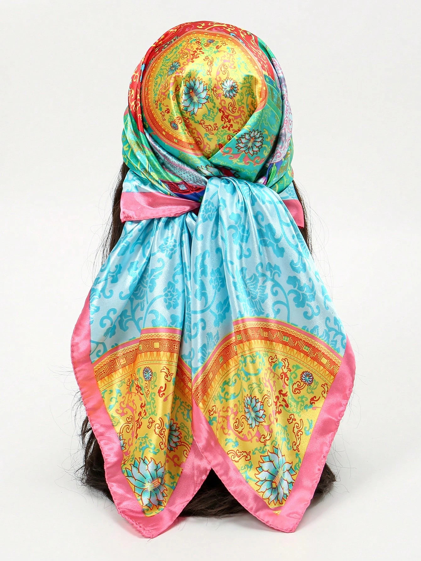 Luxury Brand Silk Satin Square - огляд і ціна Headband Summer Knit
