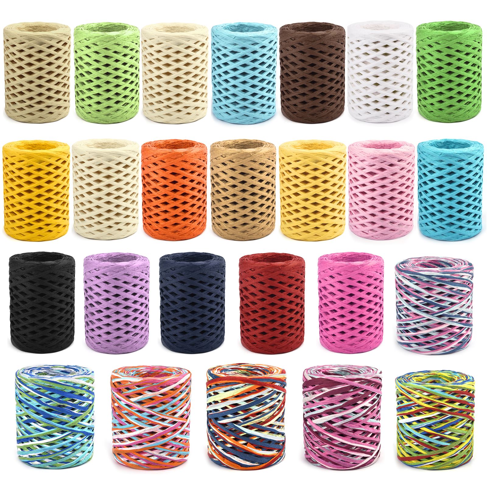 100M Natural Raffia Straw Yarn - огляд і ціна Crochet Bag Raffia