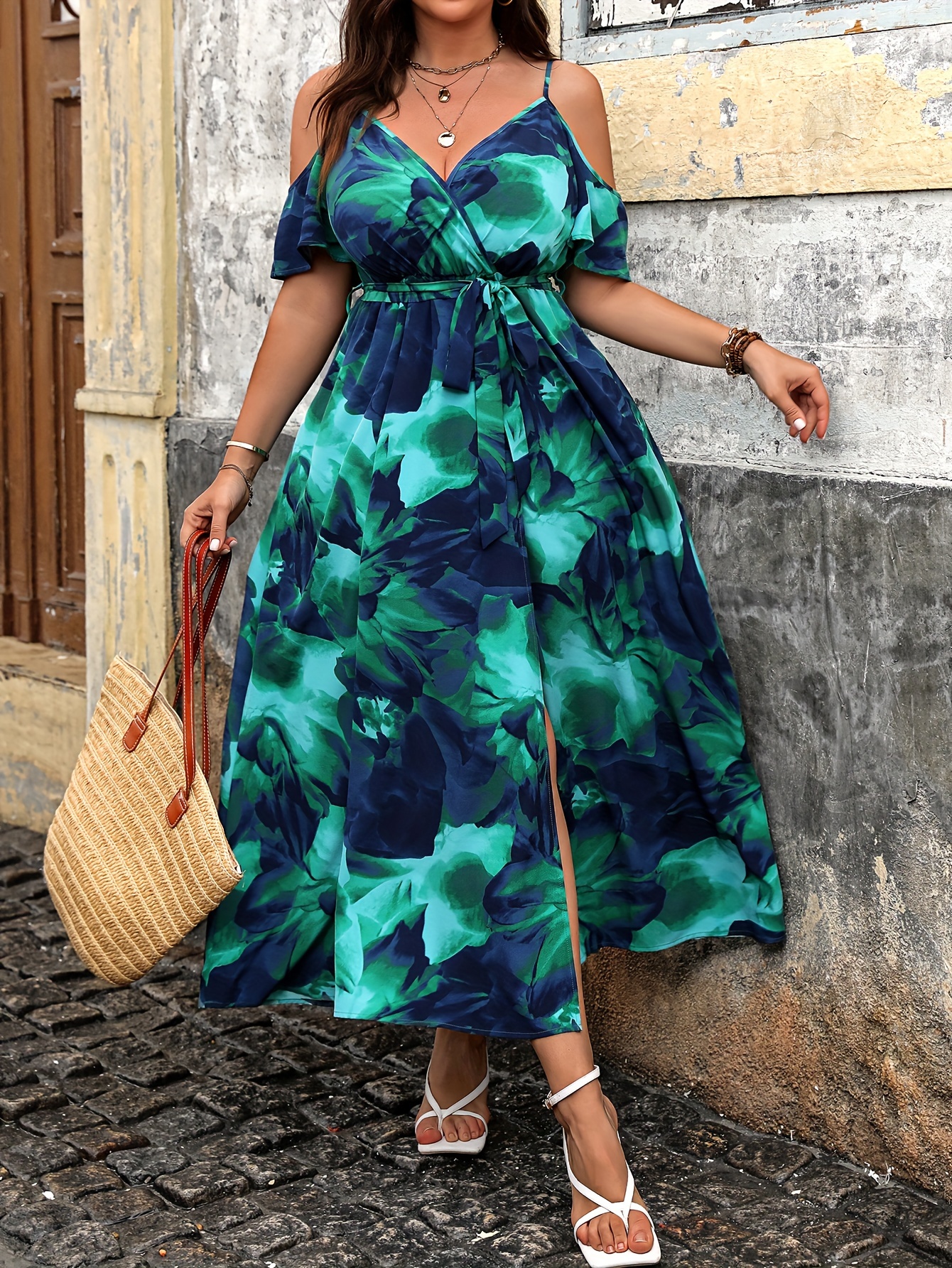 Plus Size Women's Summer Casua - огляд і ціна Romper Floral Print