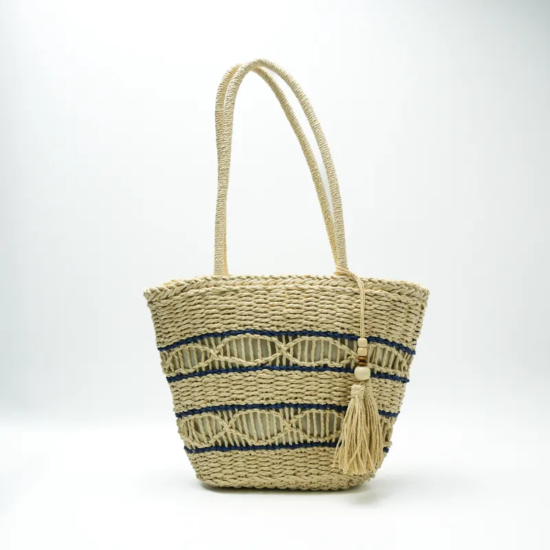Hollow-Shoulder Straw Tote Bag - огляд і ціна Tote Bag Beach