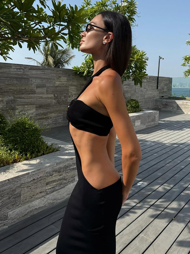 Weird Puss Sexy 2-Piece Set Wo - огляд і ціна Maxi Dress Halter