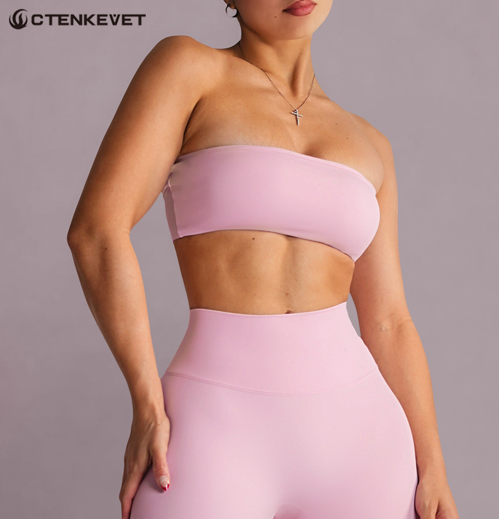 Strapless Sports Bra Gym Crop  - огляд і ціна Crop Top Crochet