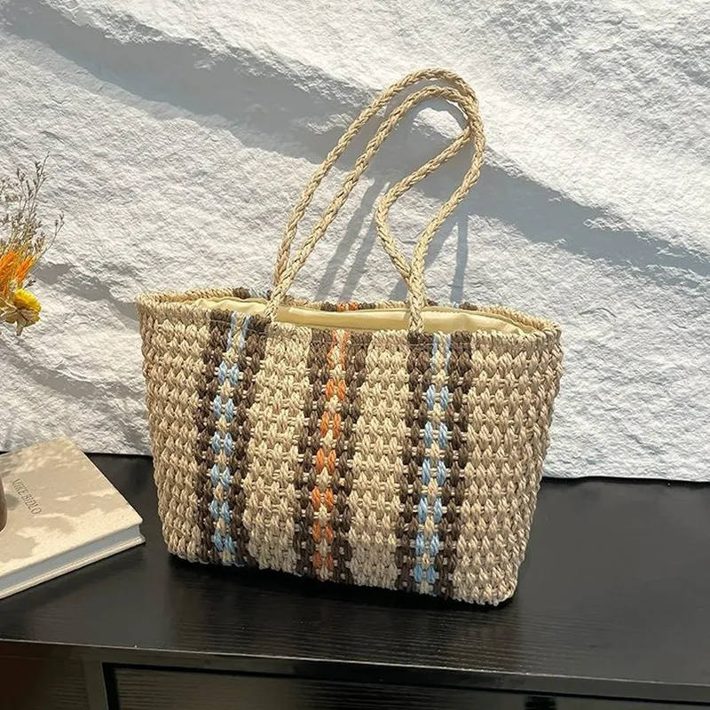 Straw Tote Bag Women One-Shoul - огляд і ціна Tote Bag Beach