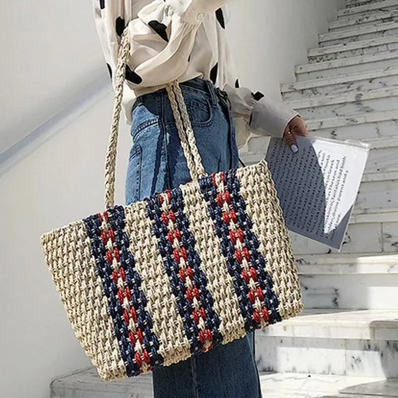 Straw Tote Bag Women One-Shoul - огляд і ціна Tote Bag Beach