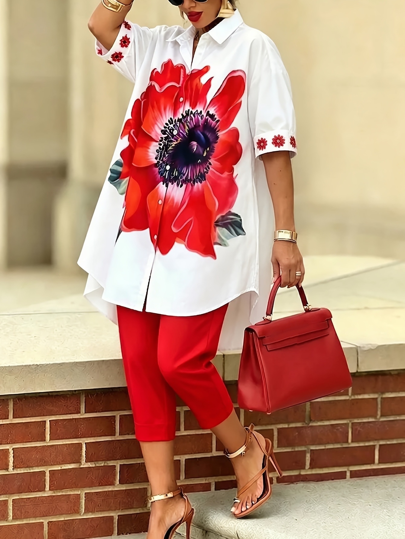 Vintage Women Floral Printed 2 - огляд і ціна Romper Floral Print