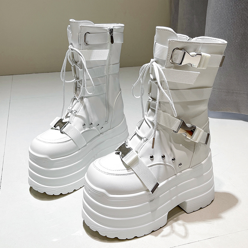 13.5CM,17CM Women Punk Boots A - огляд і ціна Wedge Espadrille Women