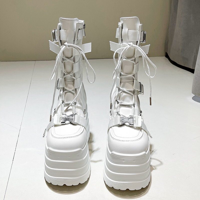 13.5CM,17CM Women Punk Boots A - огляд і ціна Wedge Espadrille Women