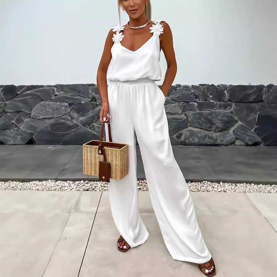 Casual Jumpsuit Strappy Sleeve - огляд і ціна Jumpsuit Linen Relaxed