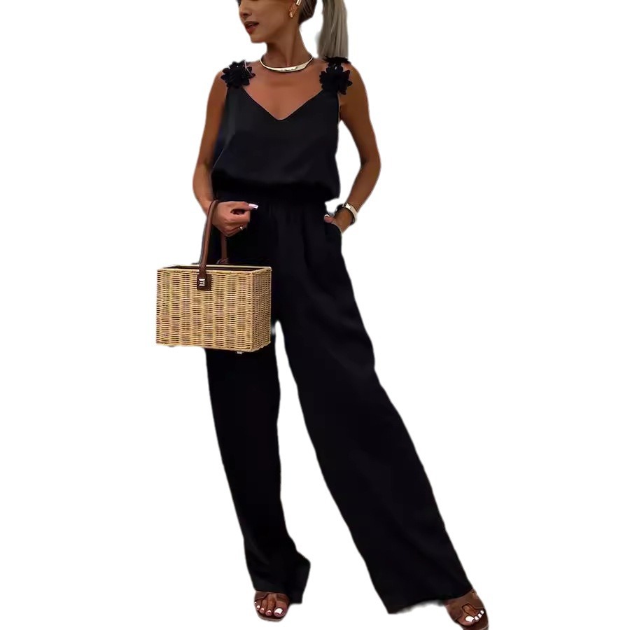 Casual Jumpsuit Strappy Sleeve - огляд і ціна Jumpsuit Linen Relaxed