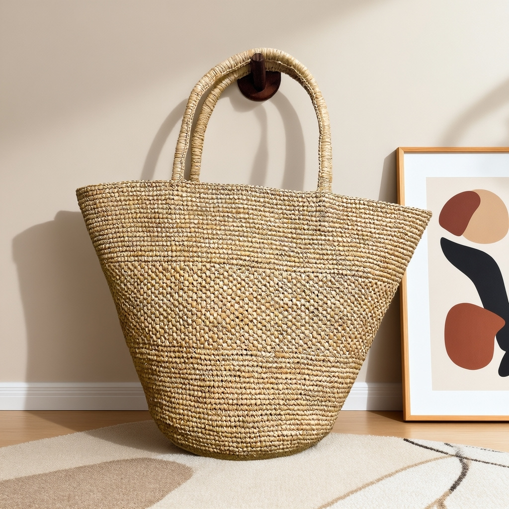 Large Capacity Raffia Straw Ba - огляд і ціна Crochet Bag Raffia