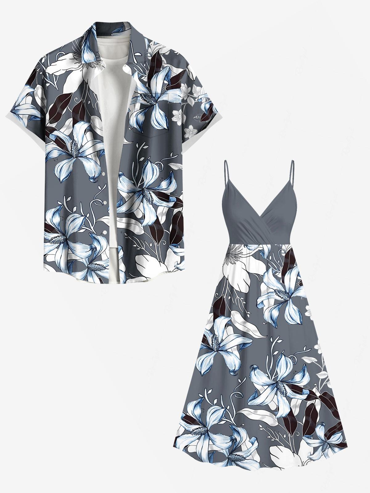 Flowers Leaf Printed Plus Size - огляд і ціна Romper Floral Print