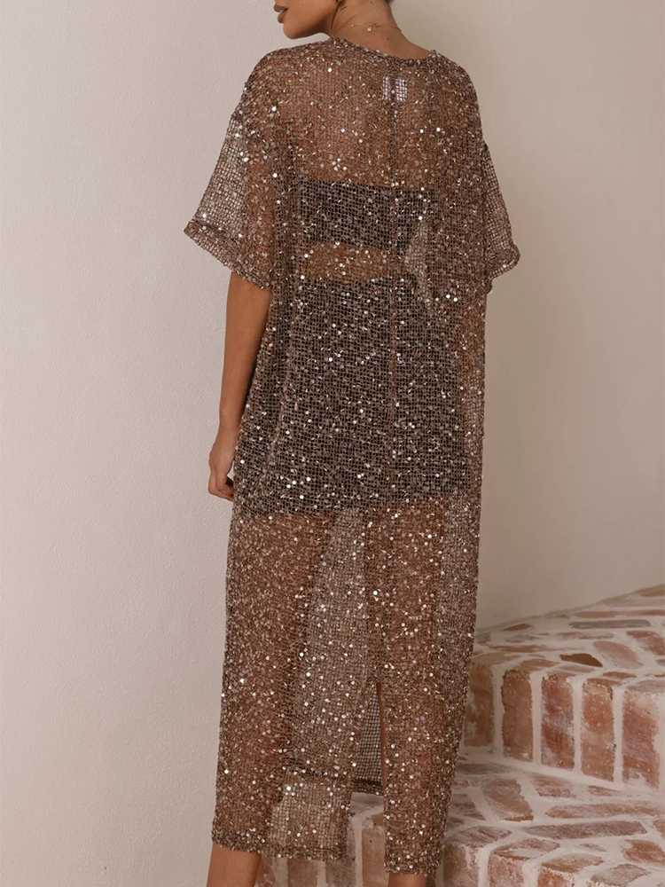 Female O-neck Loose Summer Lon - огляд і ціна Cover Up Kaftan