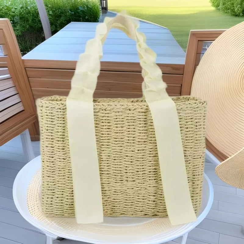 Straw Woven Handbag Summer Vac - огляд і ціна Tote Bag Beach