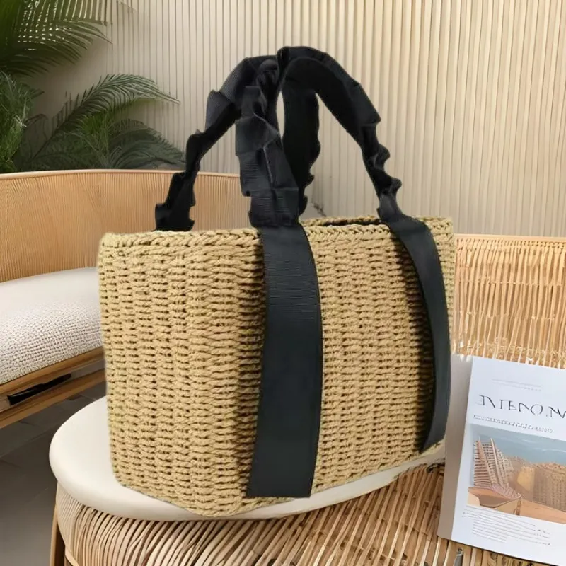 Straw Woven Handbag Summer Vac - огляд і ціна Tote Bag Beach