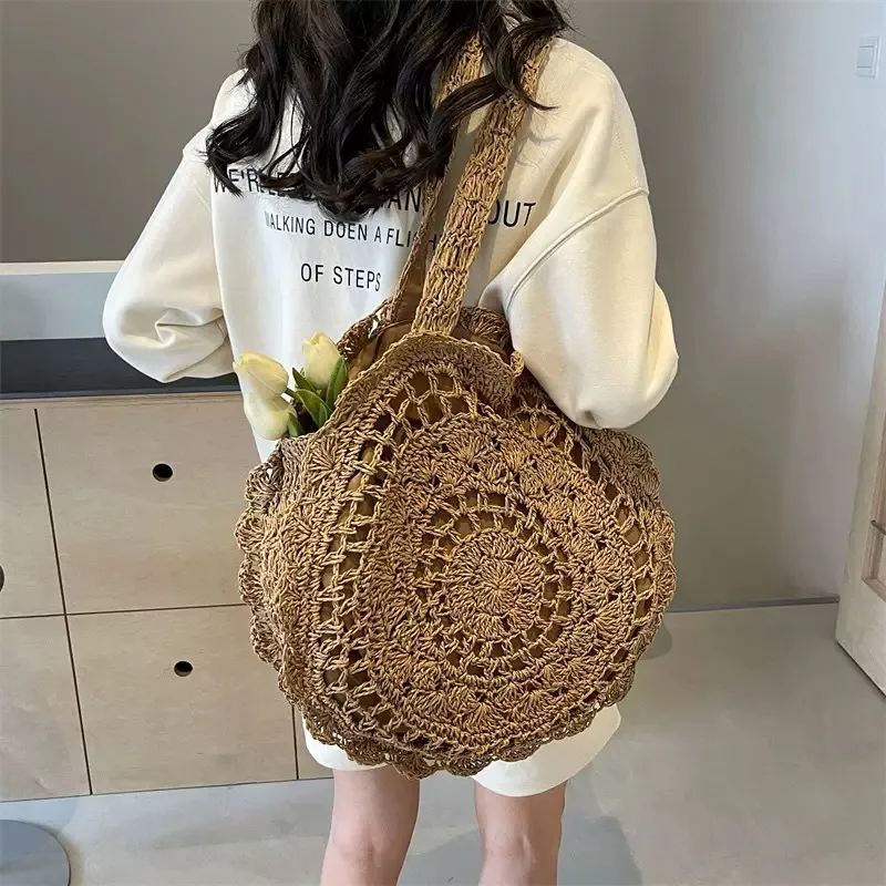 Hand-woven paper rope tote bag - огляд і ціна Tote Bag Beach