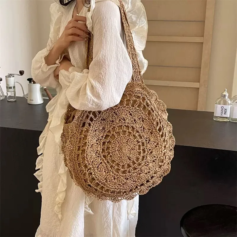 Hand-woven paper rope tote bag - огляд і ціна Tote Bag Beach
