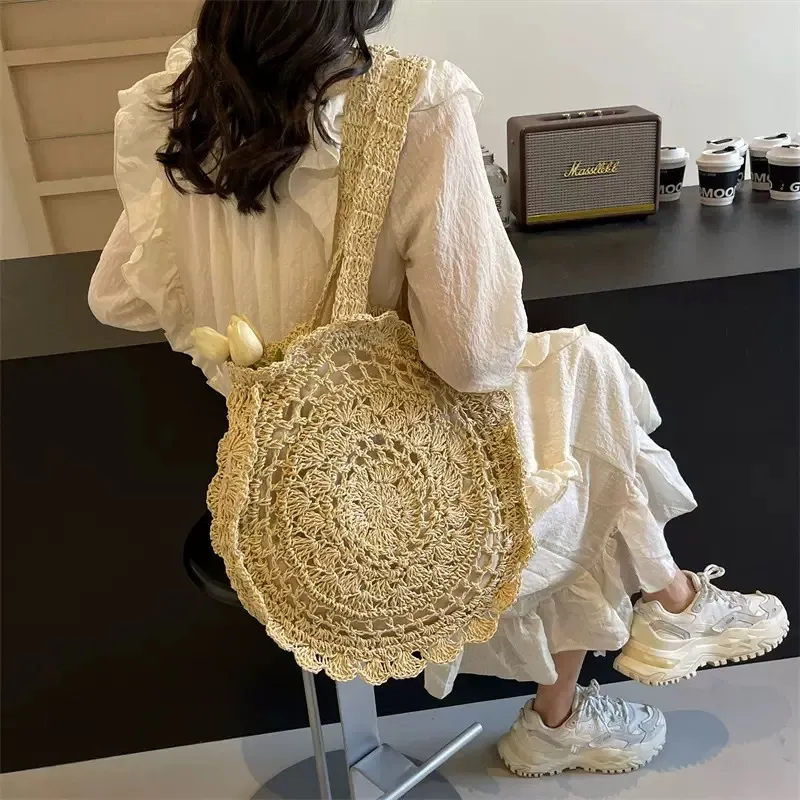 Hand-woven paper rope tote bag - огляд і ціна Tote Bag Beach