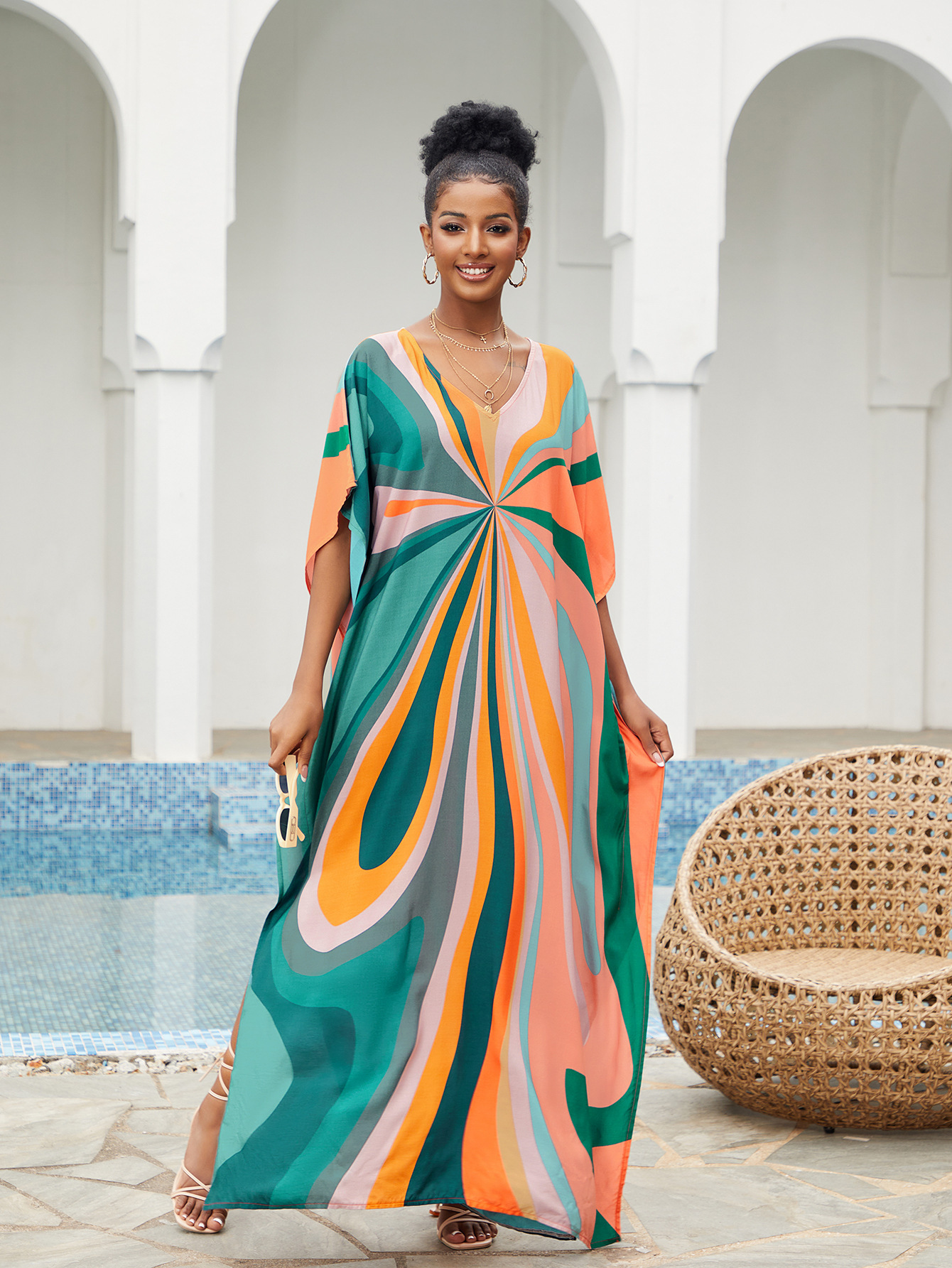Women Beach Cover Up Loose Kaf - огляд і ціна Cover Up Kaftan