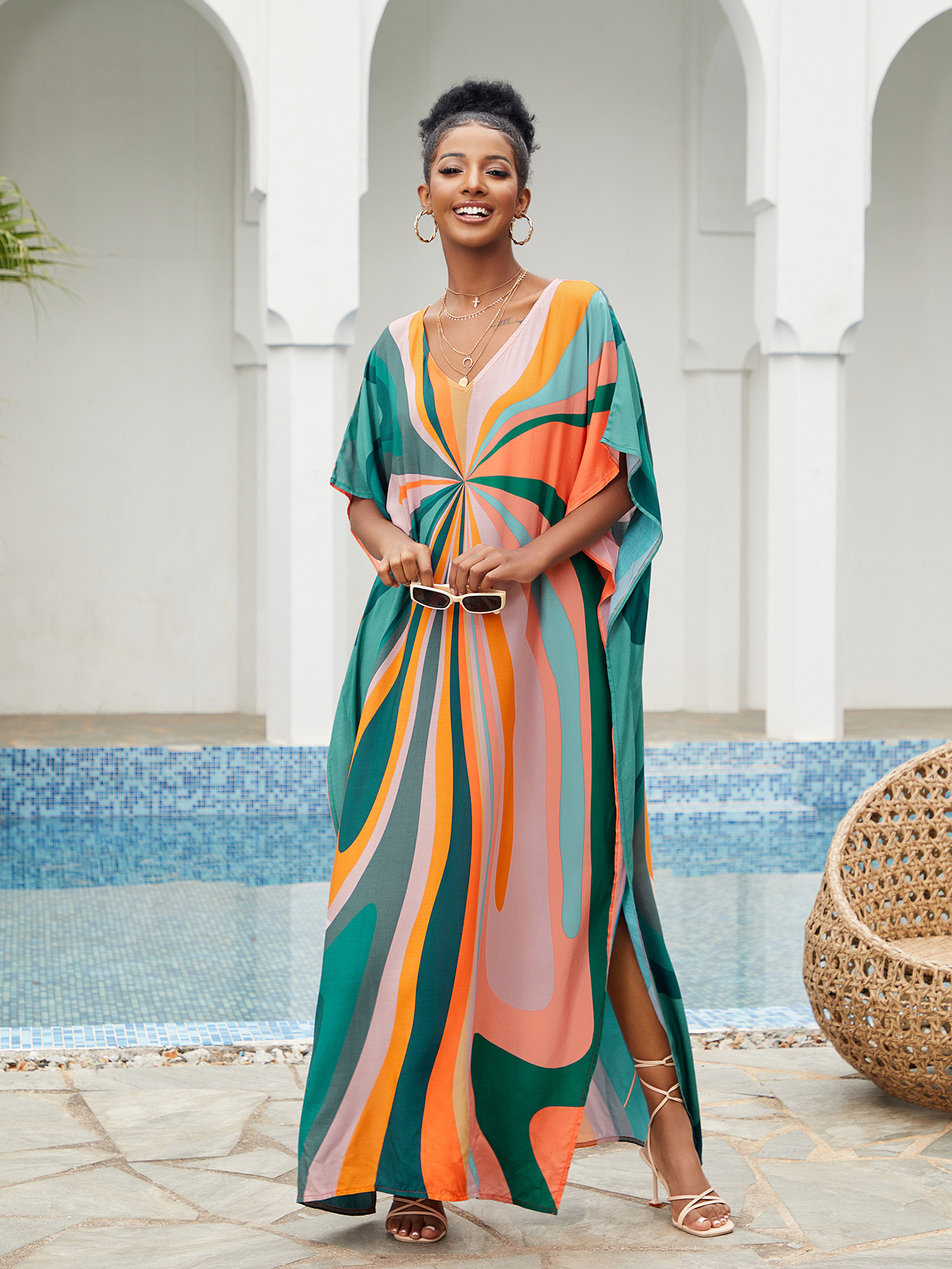 Women Beach Cover Up Loose Kaf - огляд і ціна Cover Up Kaftan
