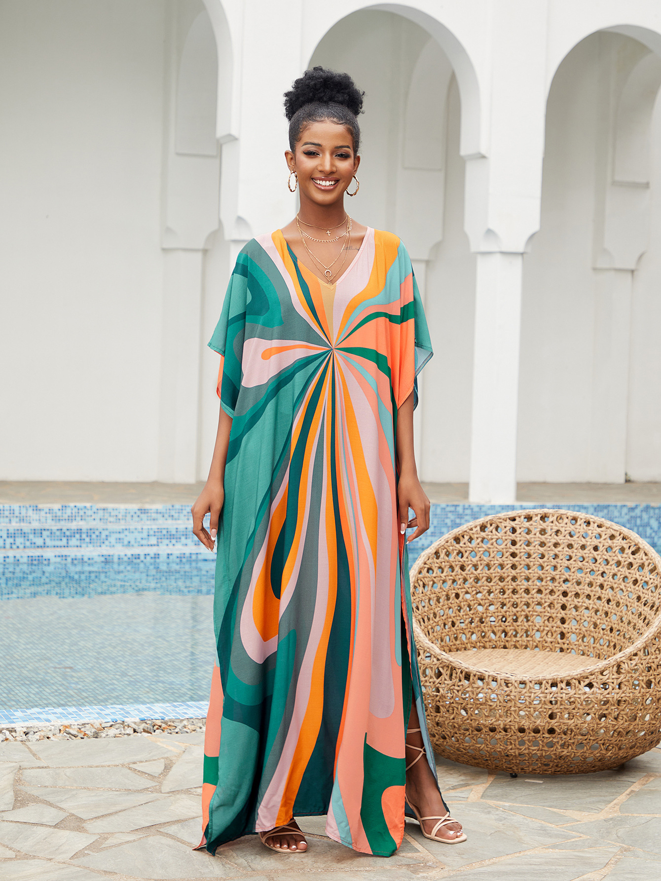 Women Beach Cover Up Loose Kaf - огляд і ціна Cover Up Kaftan