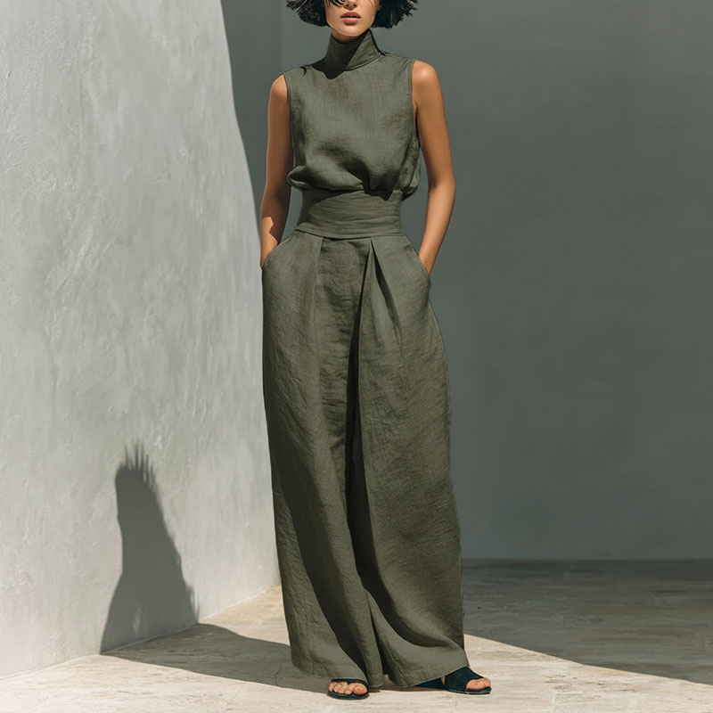 Vintage Solid Cotton Linen Sui - огляд і ціна Linen Pant Wide